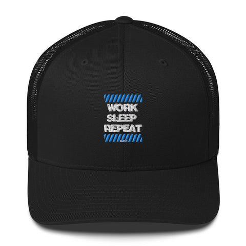 Work Sleep Repeat NPS Trucker Hat